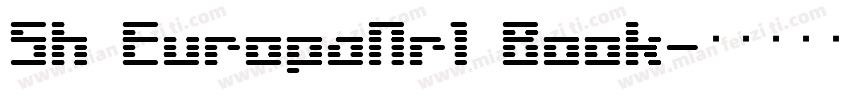 Sh EuropaNr1 Book字体转换
